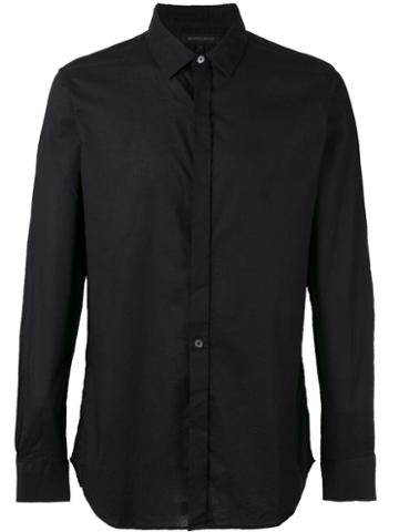 Ann Demeulemeester Icon Classic Shirt, Men's, Size: Large, Black, Cotton