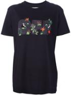 Off-white Flower Embroidery T-shirt