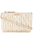 Miu Miu Quilted Shoulder Bag - Metallic