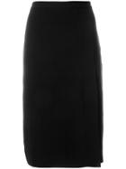 Boutique Moschino Fitted Pencil Skirt - Black