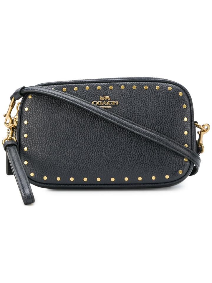 Coach Coach - Woman - Border Rivets Crossbody Clutch - Blue