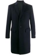 Ermenegildo Zegna Single-breasted Fitted Coat - Blue