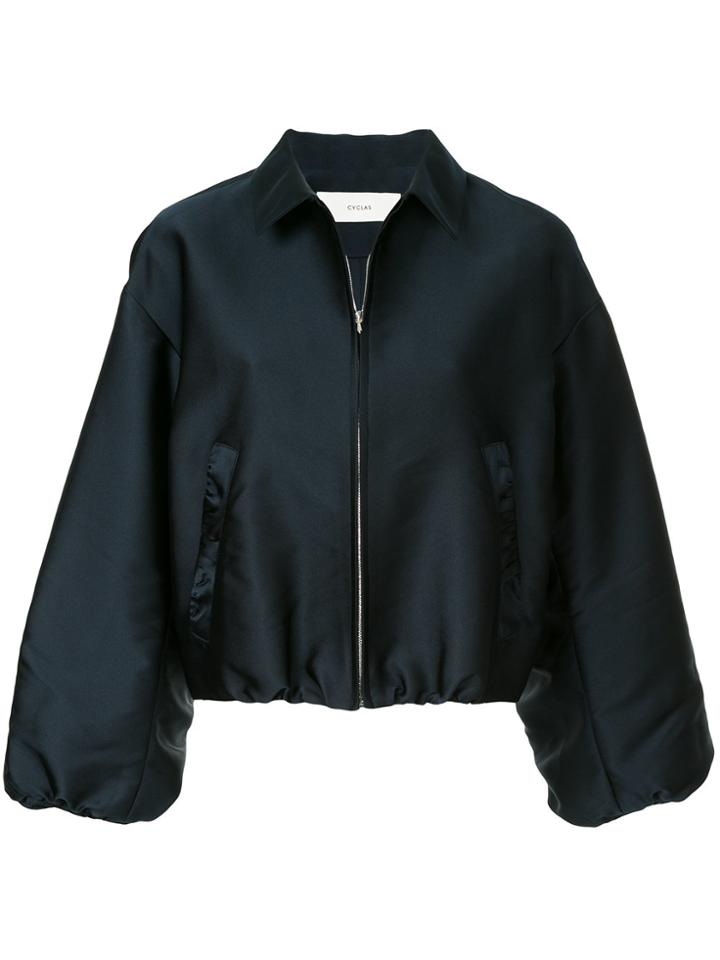 Cyclas Cropped Zip Jacket - Blue