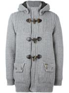 Bark Hooded Duffle Coat, Men's, Size: Medium, Grey, Wool/polyamide/acrylic/polyester