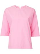 Marni Oversized Short-sleeve Blouse - Pink