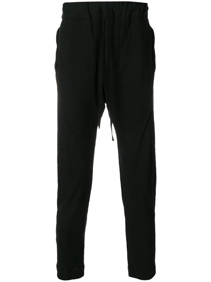 Cedric Jacquemyn Fitted Decoup Sweatpants - Black