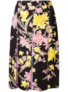 Dvf Diane Von Furstenberg Floating Bouquet Skirt - Black