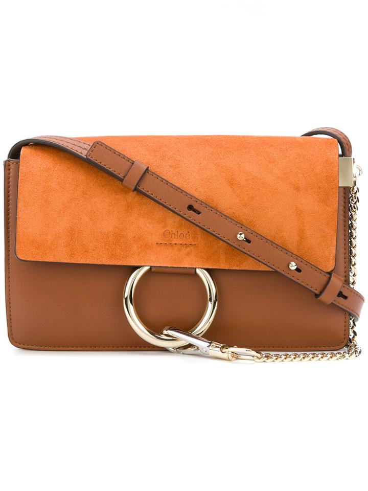 Chloé Small Orange Faye Shoulder Bag - Yellow & Orange