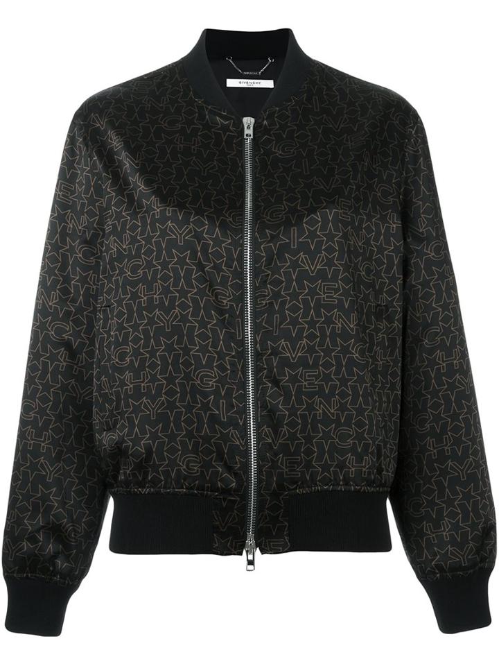 Givenchy Logo Print Bomber Jacket