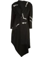 Yohji Yamamoto Asymmetric Jacket, Women's, Size: 2, Black, Cotton/linen/flax