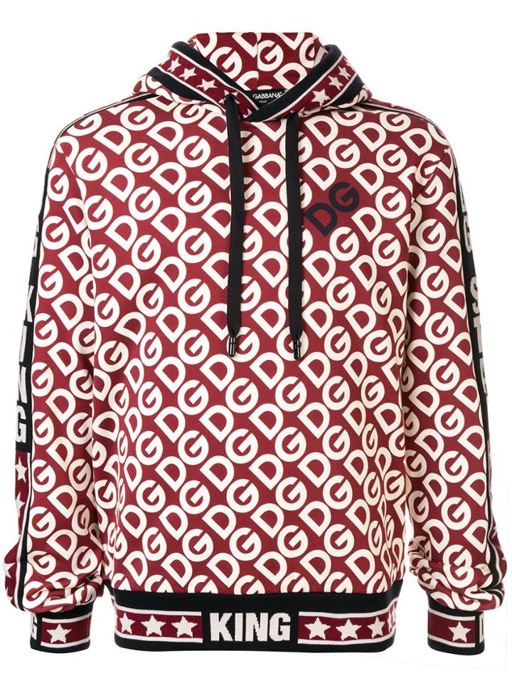 Dolce & Gabbana Relaxed-fit Logo-print Hoodie - White