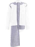 Jw Anderson Gingham Two-layer Shirt - White