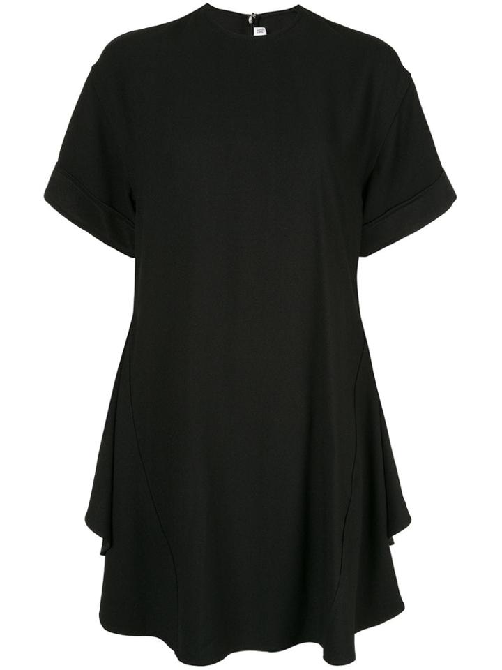 Victoria Beckham Circle Folded T-shirt Dress - Black