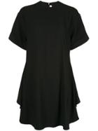 Victoria Beckham Circle Folded T-shirt Dress - Black