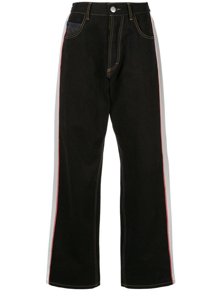Koché Side Stripe Jeans - Black