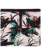 Ps By Paul Smith Tropical Print Scarf, Men's, White, Viscose