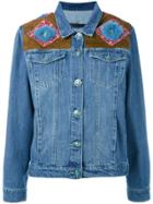 Simonetta Ravizza Shoulder Panel Denim Jacket - Blue