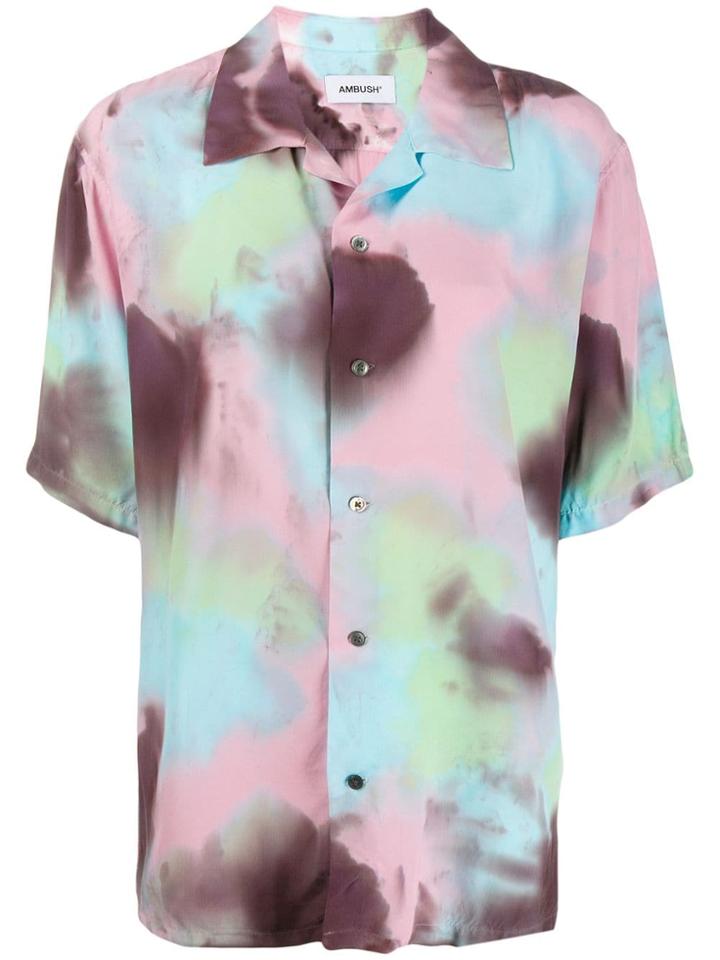 Ambush Tie-dye Print Shirt - Pink