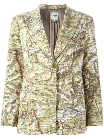 Moschino Pre-owned Map Print Blazer - Multicolour