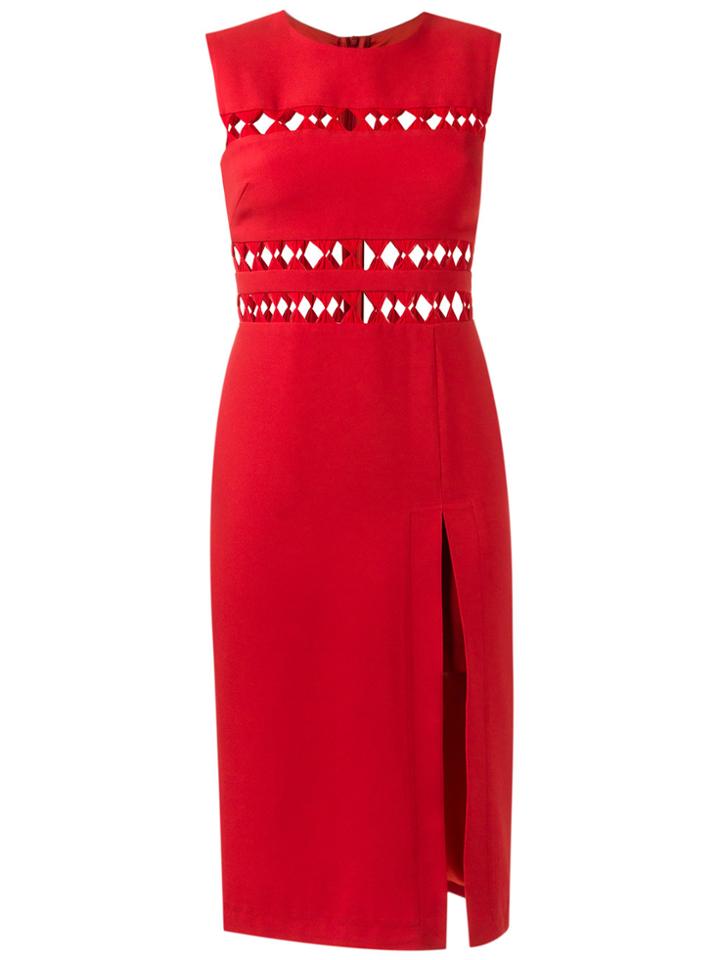 Reinaldo Lourenço Shift Dress - Red