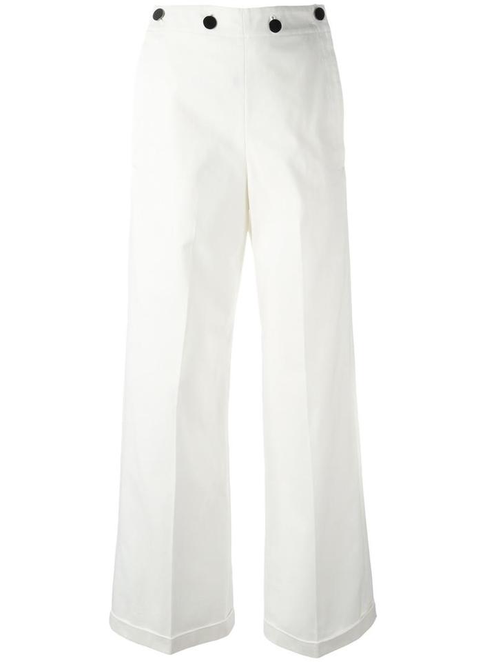 Jil Sander Carlo Trousers, Women's, Size: 38, White, Cotton