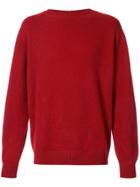 The Elder Statesman Crew Neck Sweater - Red