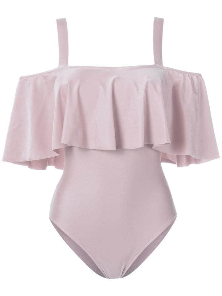 Adriana Degreas Ruffled Swimsuit - Pink