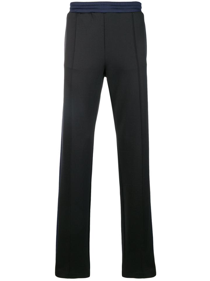 Valentino Contrasting Panels Track Pants - Black