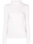 Peserico Roll Neck Sweater - Pink & Purple
