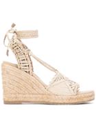 Paloma Barceló Adjustable Strap Sandals - Nude & Neutrals