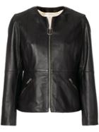 Golden Goose Zipped Biker Jacket - Black