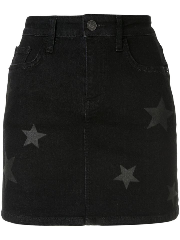 Current/elliott Denim Mini Skirt - Black