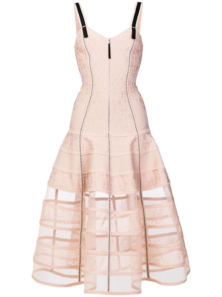 Alexander Mcqueen Bustier Dress - Pink & Purple