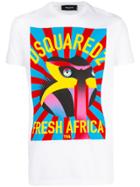 Dsquared2 Fresh Africa Print T-shirt - White