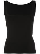 Cushnie Square Neck Fitted Top - Black