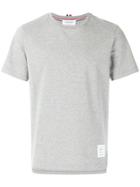Thom Browne Side Slit Relaxed Fit Short Sleeve Jersey Tee - Grey