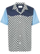 Ports V Checkered And Colour Block Print Shirt - Multicolour