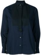 Sacai Narrow Collar Zip Cuff Shirt - Blue