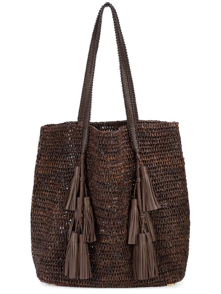 Michael Kors Santorini Tassel Tote - Brown
