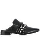 3.1 Phillip Lim Faux Pearl Strappy Mules - Black