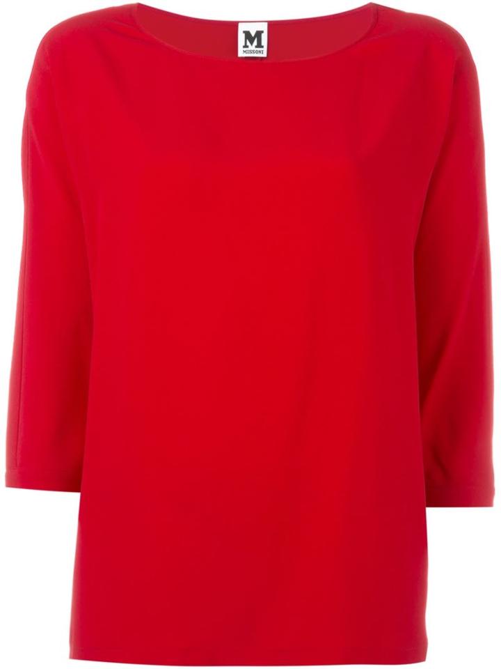 M Missoni Scoop Neck Blouse