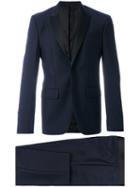 Givenchy - Contrast Lapel Two Piece Suit - Men - Silk/cotton/polyester/wool - 52, Blue, Silk/cotton/polyester/wool