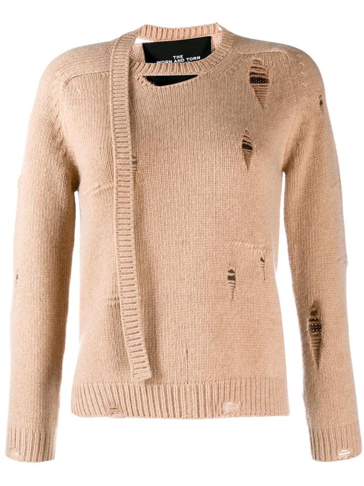 Marc Jacobs Worn And Torn Jumper - Neutrals