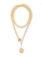 Chanel Vintage Layered Medallions Necklace - Metallic