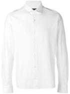 Ermenegildo Zegna Long Sleeved Polo Shirt - White