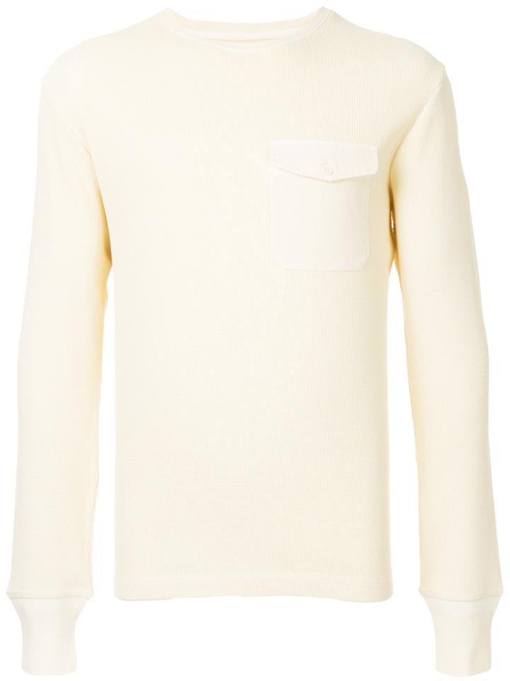Kent & Curwen Pocket Detail Woven Top - White