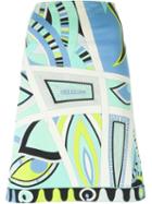 Emilio Pucci Vintage Printed A-line Skirt, Women's, Size: 46, Blue