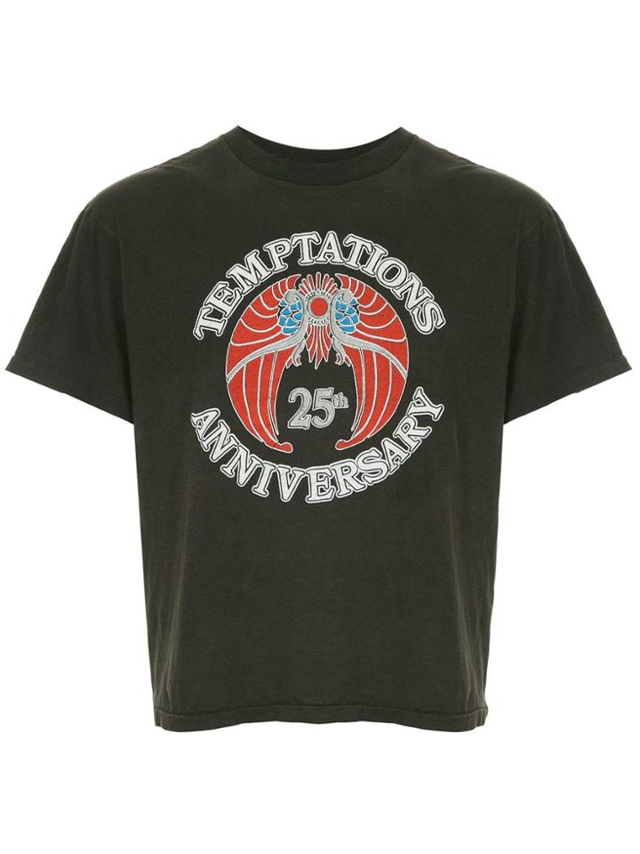 Fake Alpha Vintage Temptations Print T-shirt - Black