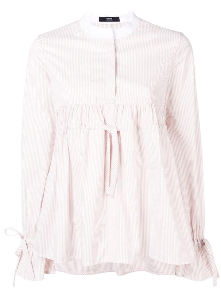 Steffen Schraut Pinstripe Blouse - Neutrals