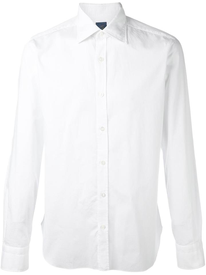 Barba Classic Shirt, Men's, Size: 37, White, Cotton
